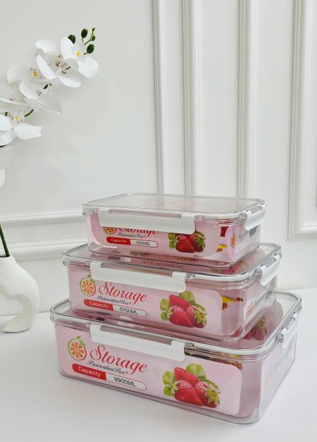 طقم علب طعام 3 قطع حجم كبير