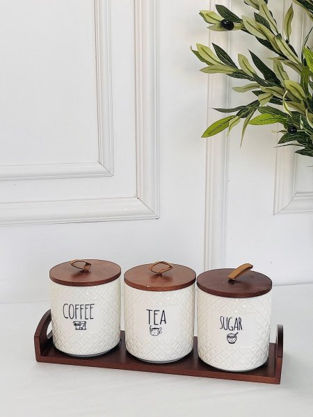 طقم سكريات 3 قطع بورسلان