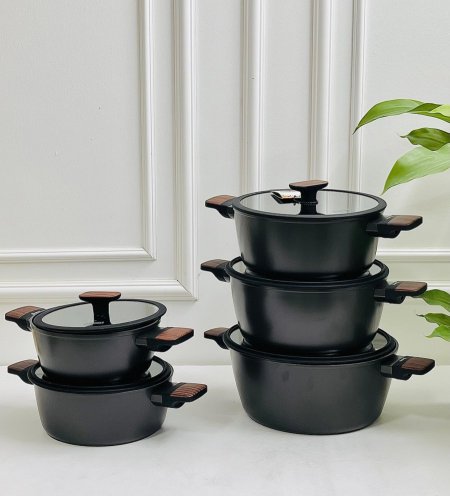 طقم طناجر BAROLY تيفال الأصلي 5 قطع