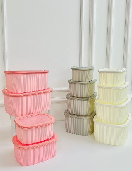 طقم علب طعام 4 قطع سلكون