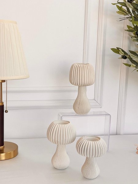 طقم 3 شمعدان حجري