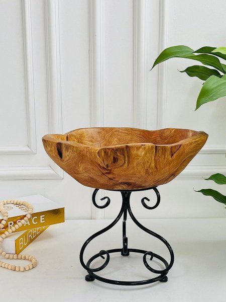 جاط فواكة حجم كبير قاعدة معدن