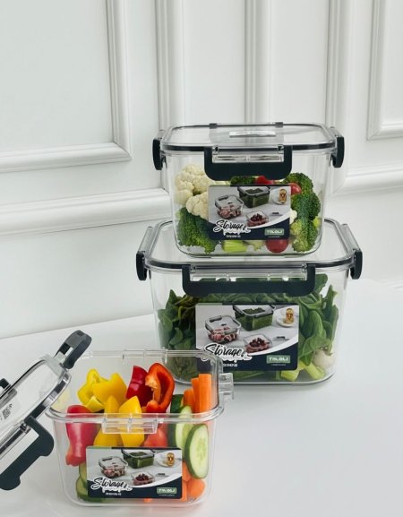 طقم علب طعام حجم كبير 3 قطع