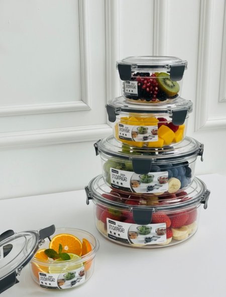 طقم علب اكرليك 4 قطع