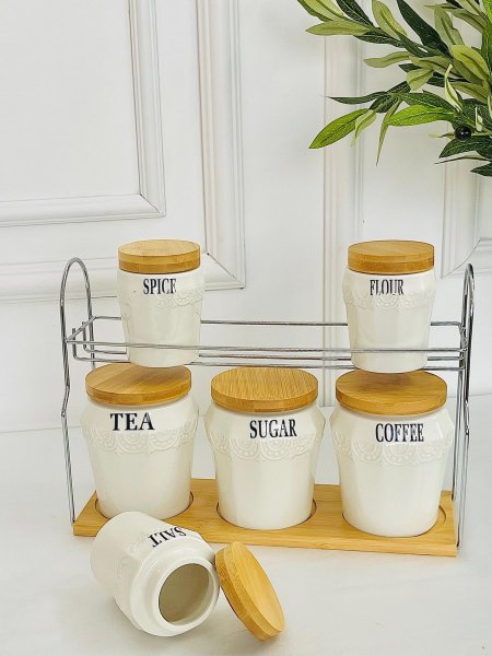 طقم سكريات 2 رف بورسلان