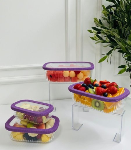 طقم علب طعام 4 قطع