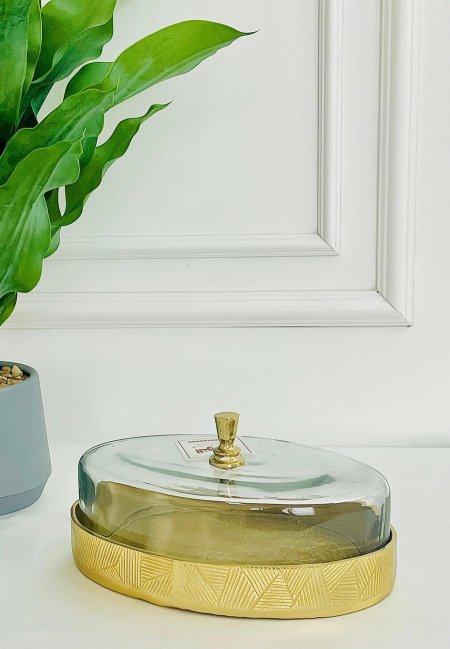 مضيفة نحاس بيضاوي هندي