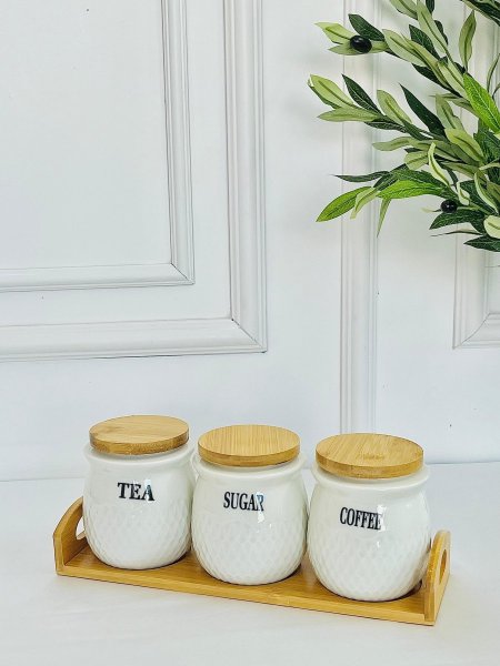 طقم سكريات 3 قطع بورسلان