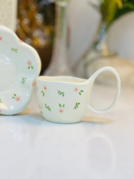 فنجان نسكافية + صحن نفخ