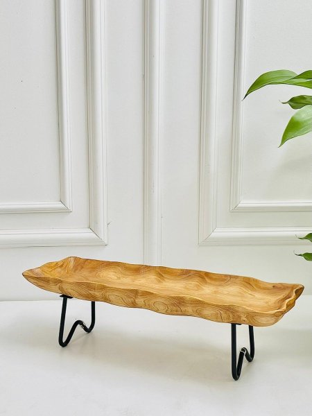 جاط فواكة خشب طويل مربع