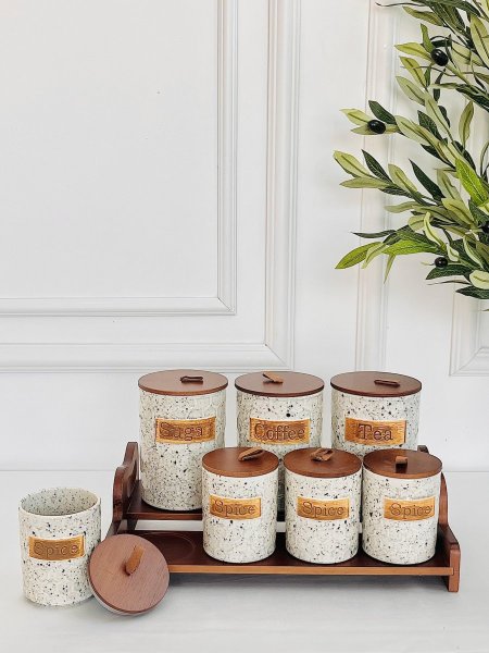 طقم سكريات 2 رف بورسلان