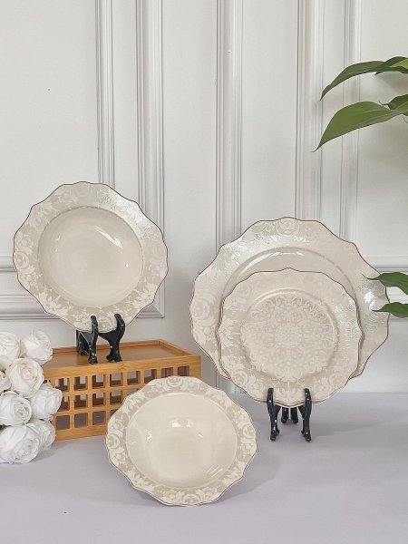 طقم صحون 24 قطعه فكتوريا