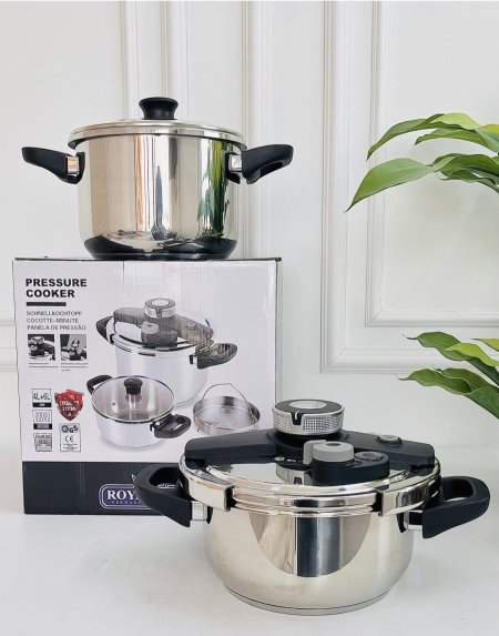 طقم 2 طنجرة ضغط حجم 4+6 لتر