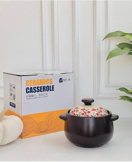 طنجرة فخار للغاز والفرن 4.6 لتر