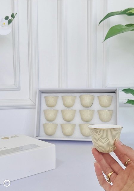 طقم 12 الفنجان ساده