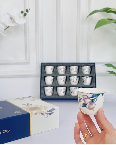 طقم 12 الفنجان ساده مورد