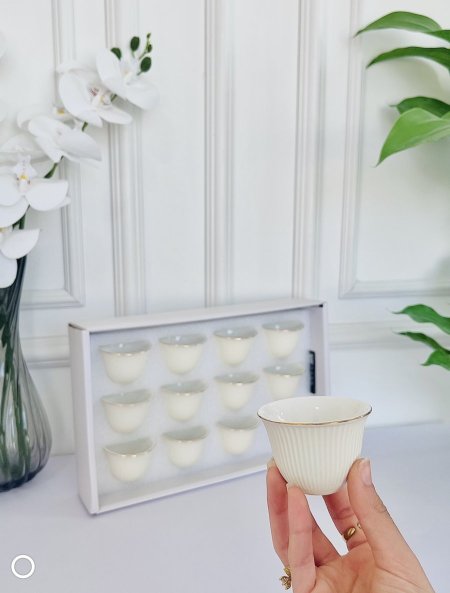 طقم 12 الفنجان ساده