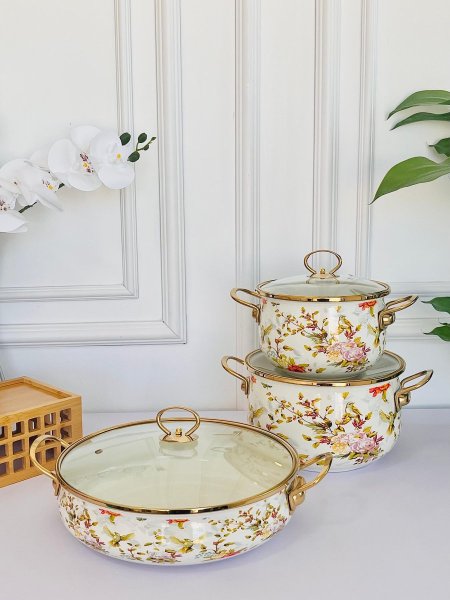 طقم 2 طناجر + 1 مقلى توتيا