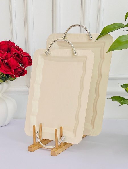 طقم 2 صنية معدن ثقيل