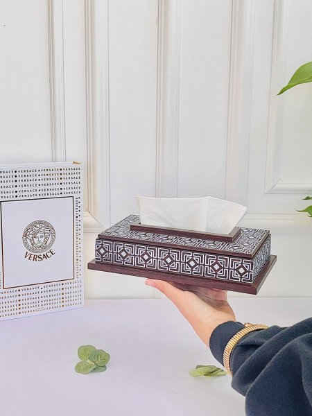 علبة محارم خشب