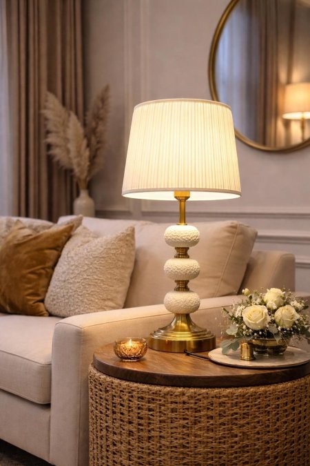 طقم 2 تيبل لامب حجري