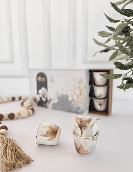 طقم 12 الفنجان ساده