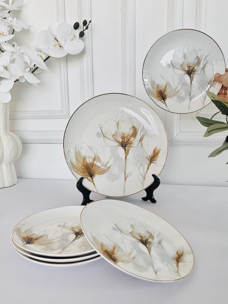 طقم صحون كيك 7 قطع