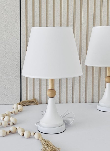 طقم 2 تيبل لامب خشب