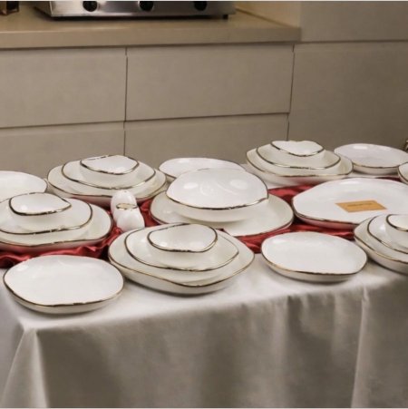 طقم صحون صخرة 27 قطعه تريند