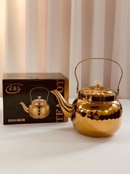 ابريق شاي مذهب حجم 2 لتر