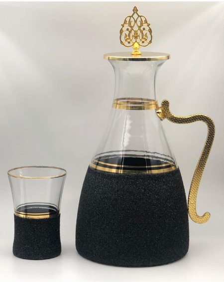 طقم إبريق + 6 كاسات شراب
