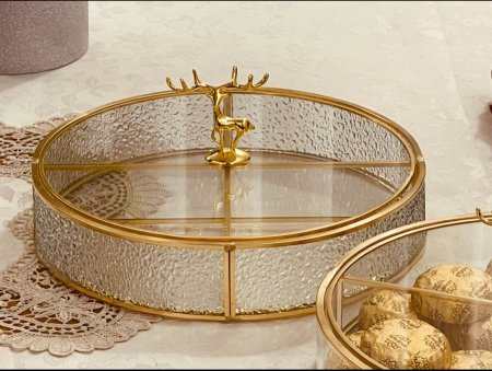 مضيفة زجاج دائري
