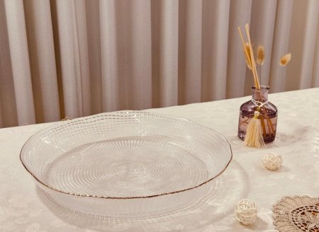 جاط فواكة شفاف اطار مذهب