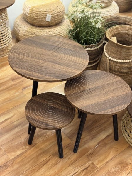 طقم سكملات خشب 3 قطع