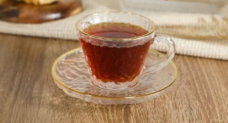 طقم 6 فنجان شاي مبزر + صحن