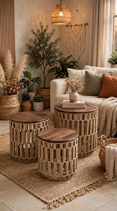 طقم سكملات خشب 3 قطع
