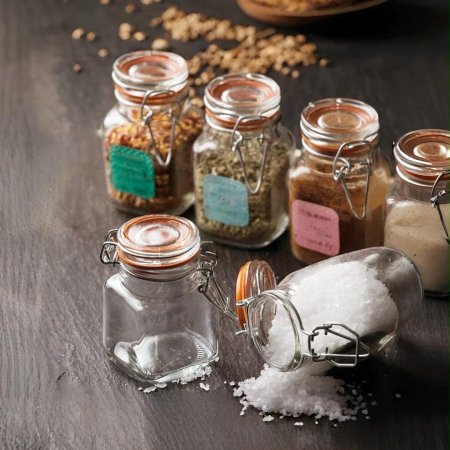 طقم 6 مرتبان بهارات ضغط