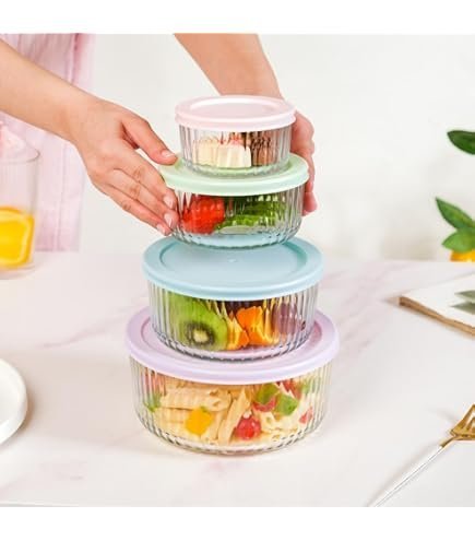 طقم 4 علب براد اكرليك