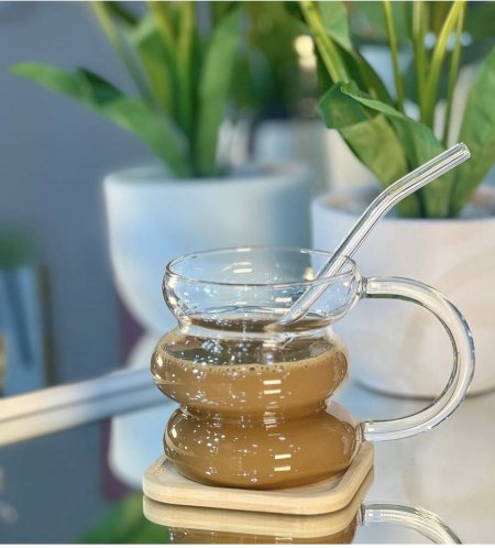 كاسة زجاج + شملونة زجاج